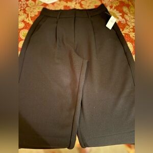 Black Pleated Trousers